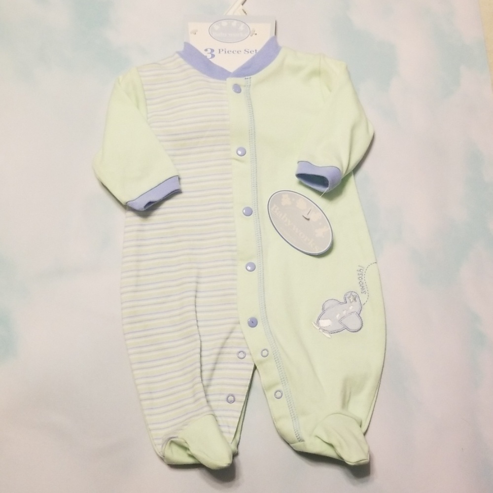 Babyworks 2 PC coverall with hat